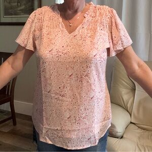 Pink Floral Women's Top